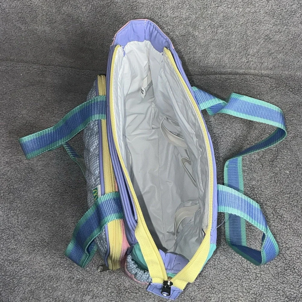 Vtg McBaby Mcdonalds Diaper Bag Teddy‎ Bear Blue Pink Pastel
